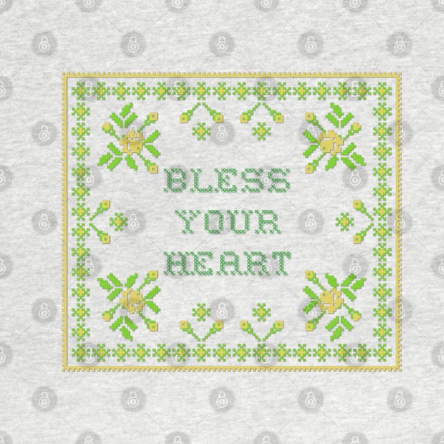 Bless Your Heart Cross Stitch by yaywow